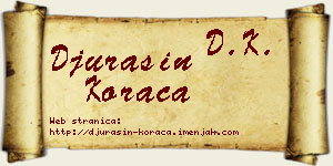 Đurašin Koraca vizit kartica